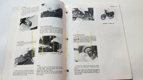 Kawasaki Z 500 1979 manuale assemblaggio officina originale no riparazione