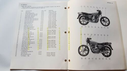 Kawasaki Z 500 1979 manuale assemblaggio officina originale no riparazione