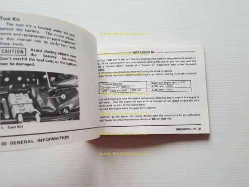 Kawasaki Z 500 1979 manuale uso manutenzione libretto INGLESE originale