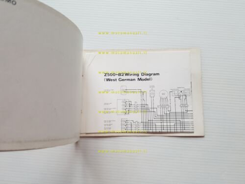 Kawasaki Z 500 1979 manuale uso manutenzione libretto INGLESE originale