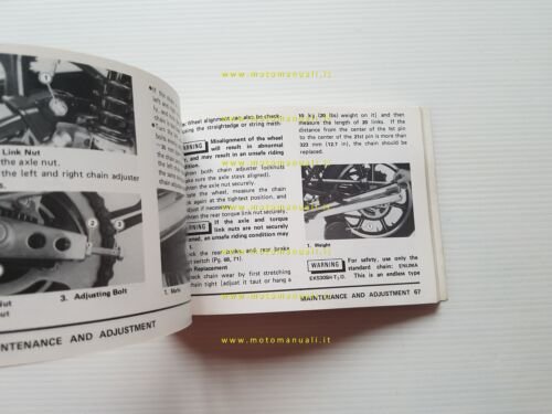 Kawasaki Z 500 1979 manuale uso manutenzione libretto INGLESE originale