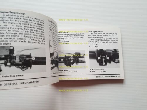 Kawasaki Z 500 1979 manuale uso manutenzione libretto INGLESE originale