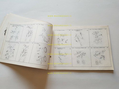 Kawasaki Z 500 B1-B2-B3 1980 catalogo ricambi originale spare parts …