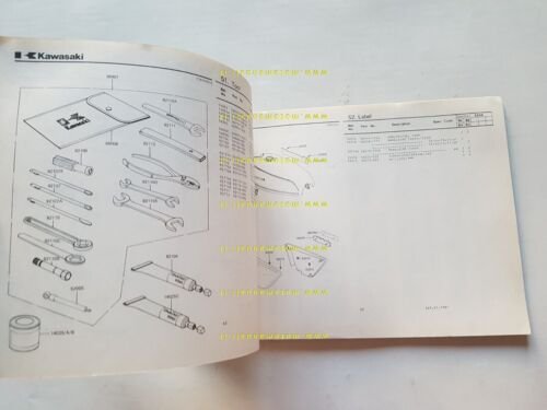 Kawasaki Z 550 B2-B3 1981 catalogo ricambi originale spare parts …