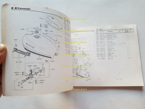 Kawasaki Z 550 B2-B3 1981 catalogo ricambi originale spare parts …