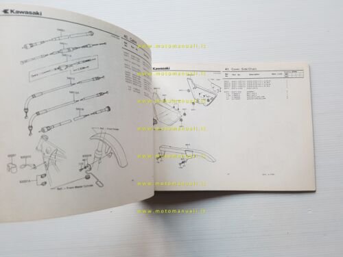 Kawasaki Z 550 C-LTD C3 1981 catalogo ricambi originale spare …
