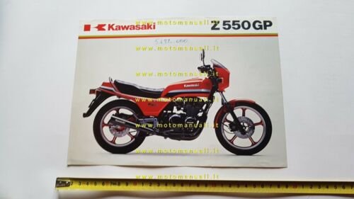 Kawasaki Z 550 GP 1983 depliant ITALIANO originale moto brochure