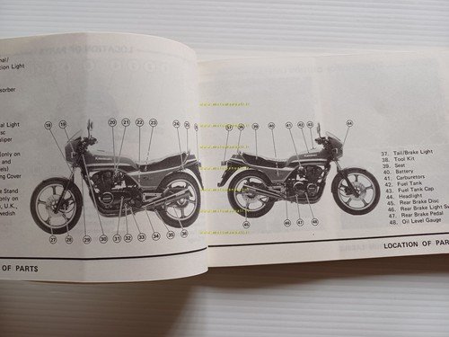 Kawasaki Z 550 GP (D1) 1981-82 manuale uso manutenzione INGLESE …