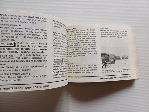 Kawasaki Z 550 GP (D1) 1981-82 manuale uso manutenzione INGLESE …