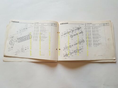 Kawasaki Z 550 H1 (GP) 1981-2 catalogo ricambi originale spare …