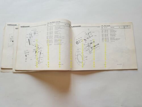 Kawasaki Z 550 H1 (GP) 1981-2 catalogo ricambi originale spare …