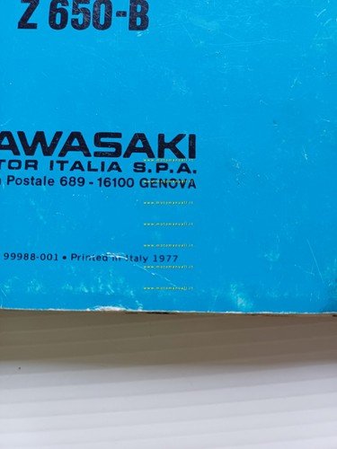 Kawasaki Z 650 B 1977 manuale uso manutenzione libretto italiano …