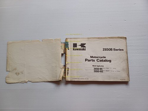 Kawasaki Z 650 B1 - B2 1977-78 catalogo ricambi originale …