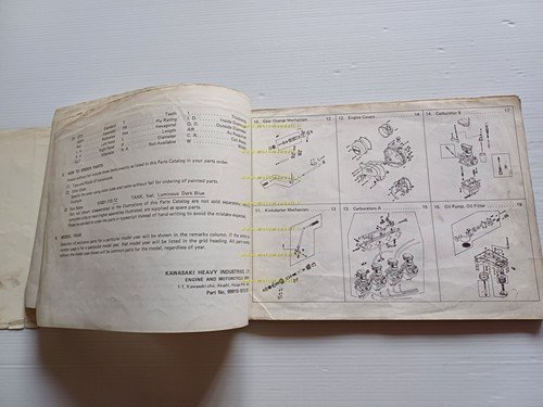 Kawasaki Z 650 B1 - B2 1977-78 catalogo ricambi originale …