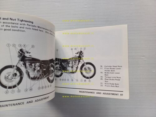 Kawasaki Z 650 B2 1978 manuale uso manutenzione libretto originale …