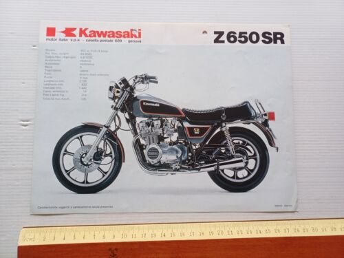 Kawasaki Z 650 F - Z 650 SR 1982 depliant …