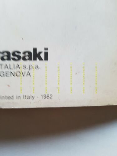 Kawasaki Z 650 F-SR - Z 750 L-GP-LTD 1982 manuale …