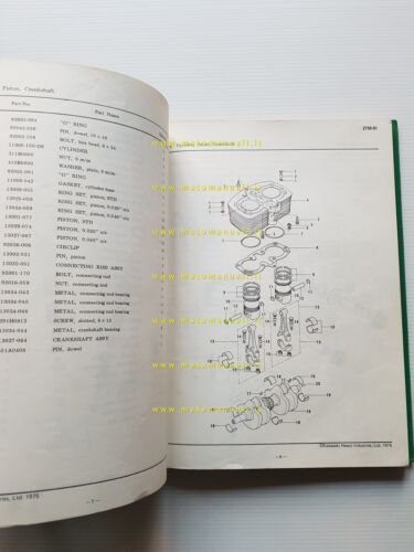 Kawasaki Z 750 B1 1975-76 catalogo ricambi originale spare parts …