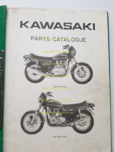 Kawasaki Z 750 B1 1975-76 catalogo ricambi originale spare parts …
