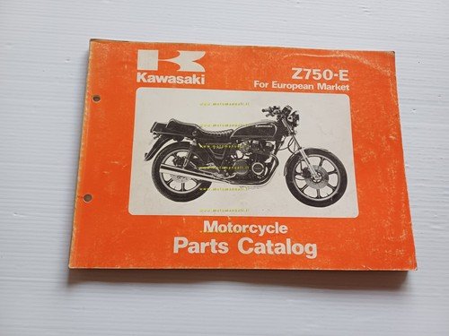 Kawasaki Z 750 E1 1980 catalogo ricambi moto originale spare …
