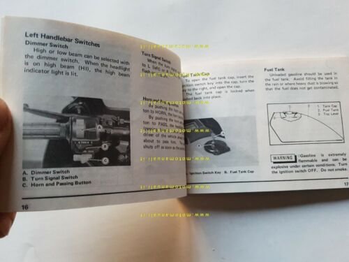 Kawasaki Z 750 GP 1982 manuale uso INGLESE originale ENGLISH …