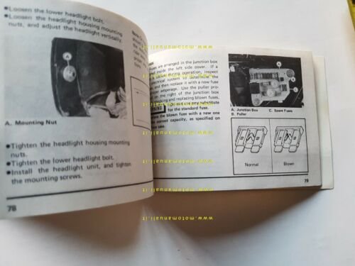 Kawasaki Z 750 GP 1982 manuale uso INGLESE originale ENGLISH …