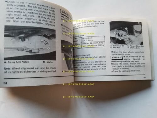Kawasaki Z 750 GP 1982 manuale uso INGLESE originale ENGLISH …