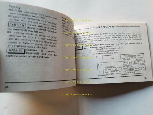 Kawasaki Z 750 GP 1982 manuale uso INGLESE originale ENGLISH …