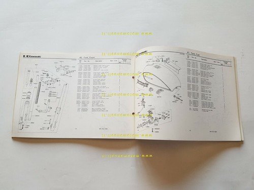 Kawasaki Z 750 H2 1980 catalogo ricambi originale MOTO spare …