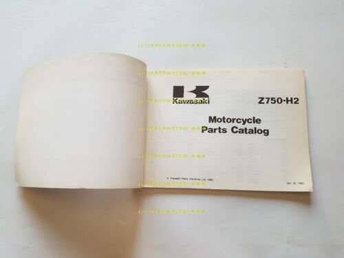 Kawasaki Z 750 H2 1980 catalogo ricambi originale MOTO spare …
