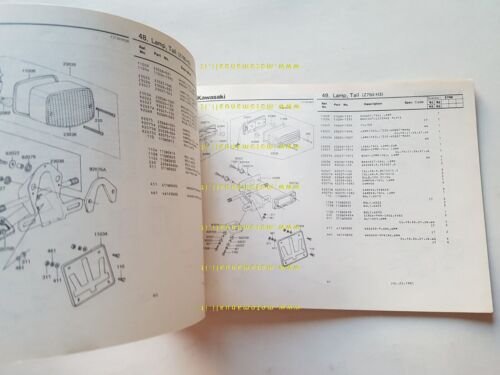 Kawasaki Z 750 H2-H3 1981 catalogo ricambi originale spare parts …