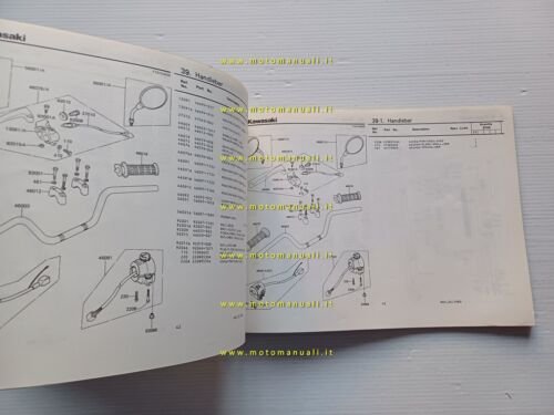 Kawasaki Z 750 L1 1980 catalogo ricambi moto originale spare …