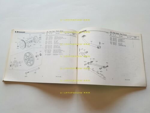 Kawasaki Z 750 L1 1980 catalogo ricambi originale MOTO spare …