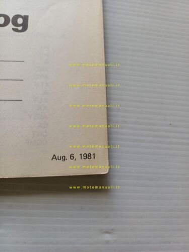 Kawasaki Z 750 L1-L2 1980 catalogo ricambi originale spare parts …
