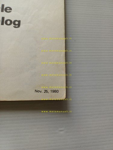 Kawasaki Z 750 L1-L2 1980 catalogo ricambi originale spare parts …