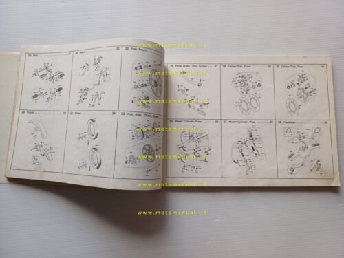 Kawasaki Z 750 L1-L2 1980 catalogo ricambi originale spare parts …