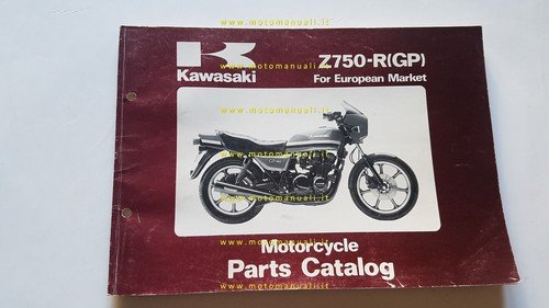 Kawasaki Z 750 R1 (GP) 1982 catalogo ricambi originale
