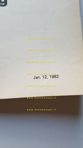 Kawasaki Z 750 R1 (GP) 1982 catalogo ricambi originale