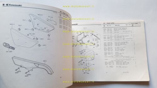 Kawasaki Z 750 R1 (GP) 1982 catalogo ricambi originale