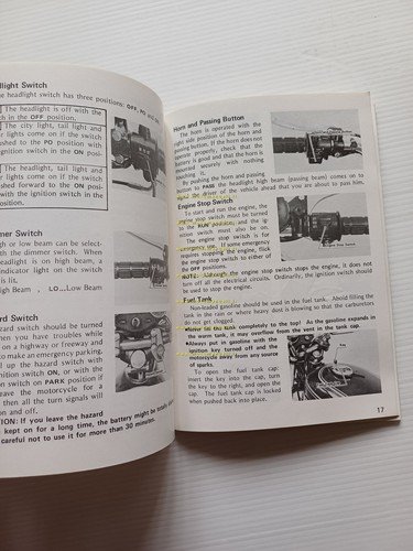Kawasaki Z 900 A4 1975 manuale uso manutenzione inglese originale