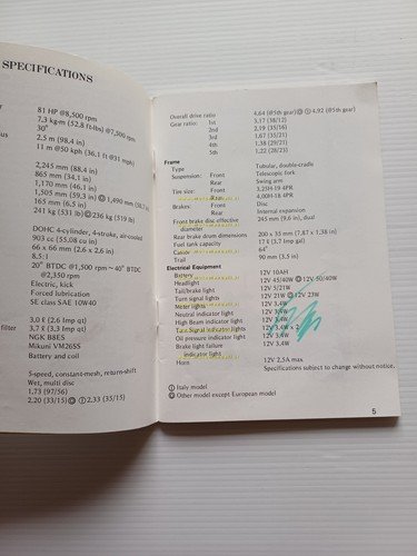 Kawasaki Z 900 A4 1975 manuale uso manutenzione inglese originale
