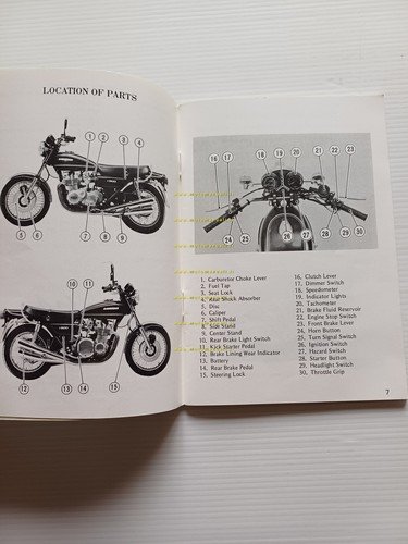 Kawasaki Z 900 A4 1975 manuale uso manutenzione inglese originale
