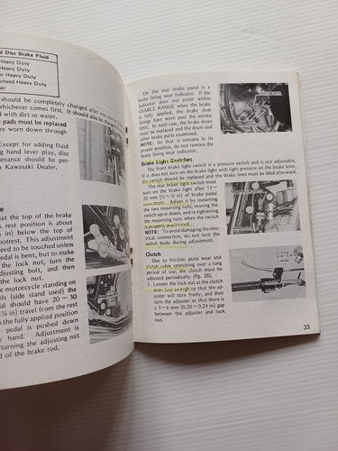 Kawasaki Z 900 A4 1975 manuale uso manutenzione inglese originale