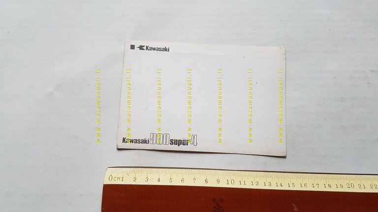 Kawasaki Z 900 Super 4 Testanera 1972 cartolina originale no …