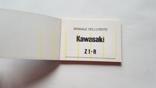 Kawasaki Z1-R 1000 1978 manuale uso manutenzione libretto ITALIANO originale