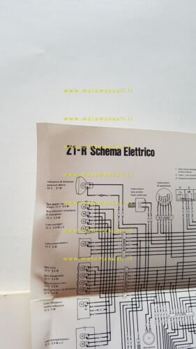 Kawasaki Z1-R 1000 1978 manuale uso manutenzione libretto ITALIANO originale
