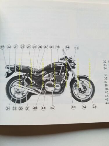 Kawasaki Zephyr 1100 1992 manuale uso ITALIANO libretto manutenzione originale