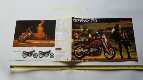 Kawasaki Zephyr 750 1991 depliant ITALIANO originale moto brochure