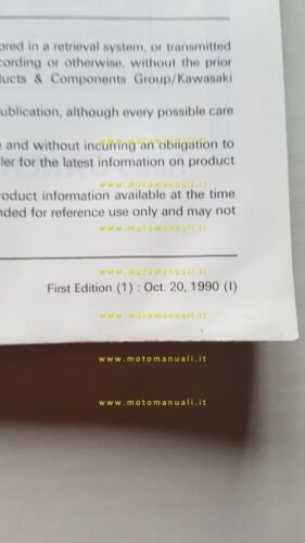 Kawasaki ZEPHYR 750 1991 manuale officina INGLESE originale WORKSHOP MANUAL