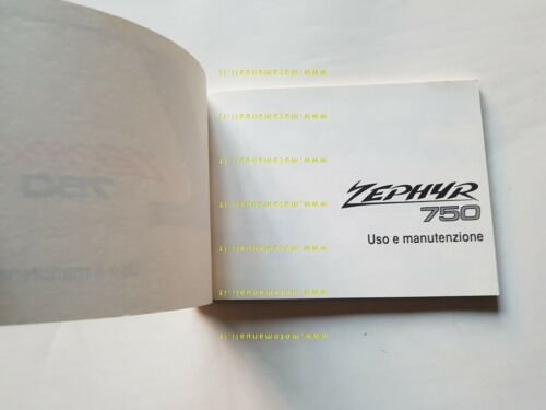 Kawasaki Zephyr 750 1991 manuale uso manutenzione libretto ITALIANO originale
